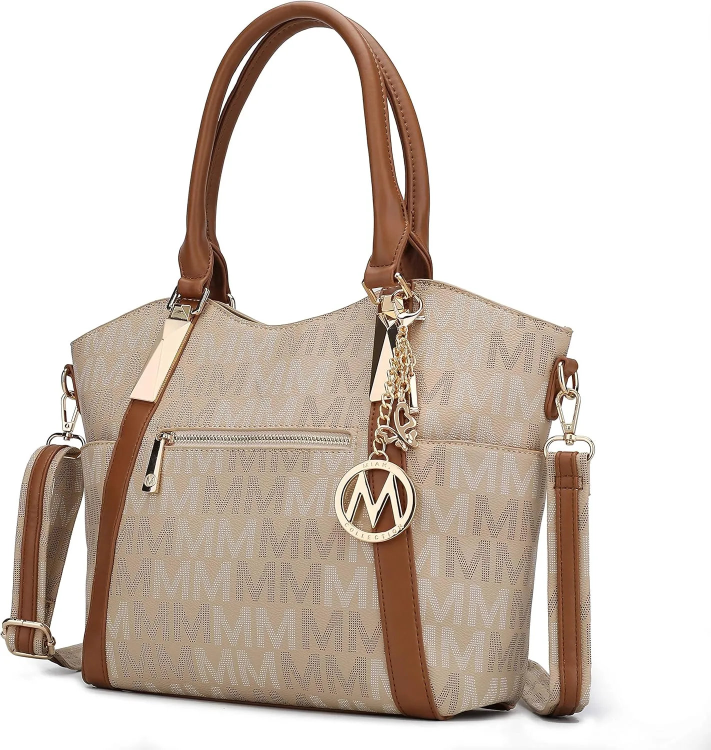 MKF Collection Tote Satchel Handbag for Women: PU Leather Shoulder Bag – Top-Handle Purse, Ladies Pocketbook By Mia K