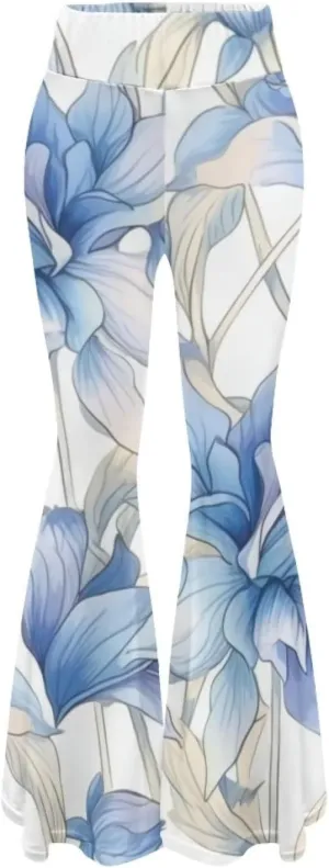 Modysero Womens Wide Leg Pants Fashion Graphic Flare Yoga Pants for Dancing Work Regular Slim Fit High Waist Tall Leg