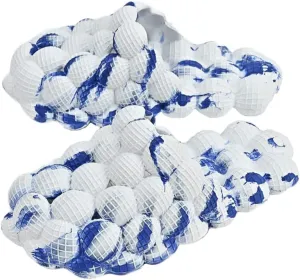 Molodo Unisex Massage Bubble Slides Non-Slip Novelty Tie Dye Beach Slides Bath Shower Slippers Indoor Outdoor 2023