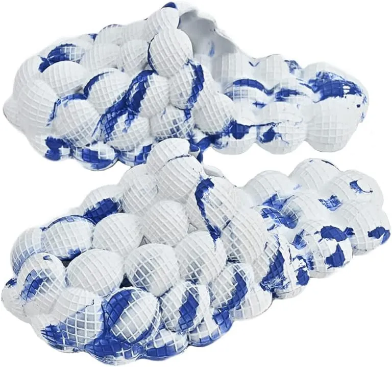 Molodo Unisex Massage Bubble Slides Non-Slip Novelty Tie Dye Beach Slides Bath Shower Slippers Indoor Outdoor 2023