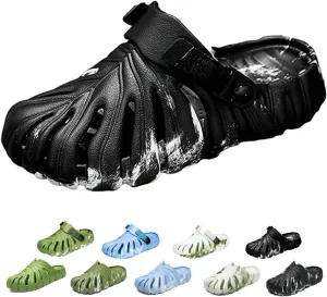 Monstera Slippers, Monstera Leaf Slides, Monstera EVA Thick Sole Pillow Slippers, Non Slip Quick Drying Breathable Beach Monstera Slides for Women Men