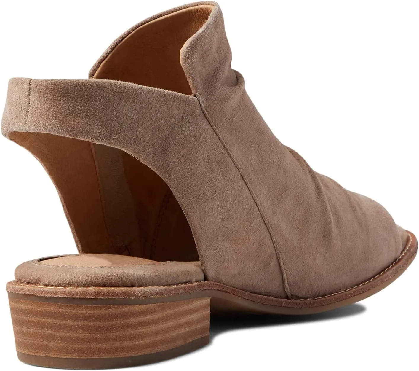 MOOMMO Women Low Block Heel Sandal Booties Peep Toe Side Zipper Sandals Cut Out Backless Chunky Stacked Heel Slingback Ankle Boots Open Toe Pleated Cute Casual Heeled Sandals Dress Party 4-11 M US