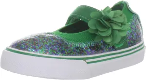 Morgan & Milo Kid's Sparkle Floral Mary Jane Sneaker (Infant/Toddler/Little Kid), Kelly, 10 M US Toddler