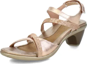NAOT Footwear Innovate Women’s Heel Rhinestone Sandal with Cork Footbed and Arch Support Footbed - Adjustable Ankle Strap - Comfort and Support – Lightweight and Perfect for Travel