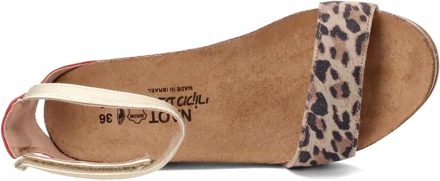 NAOT Footwear Women's Pixie Wedge Sandal with Cork Footbed and Arch Support Footbed - Adjustable Ankle Strap - Comfort and Support - Lightweight and Perfect for Travel - Narrow to Medium Fit