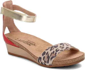 NAOT Footwear Women's Pixie Wedge Sandal with Cork Footbed and Arch Support Footbed - Adjustable Ankle Strap - Comfort and Support - Lightweight and Perfect for Travel - Narrow to Medium Fit