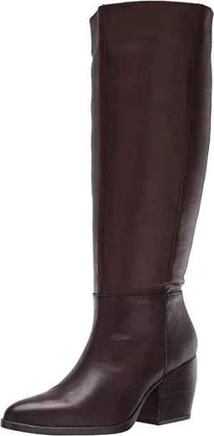 Naturalizer Women's FAE High Shaft Boots Knee, Chocolate Wide Calf, 6