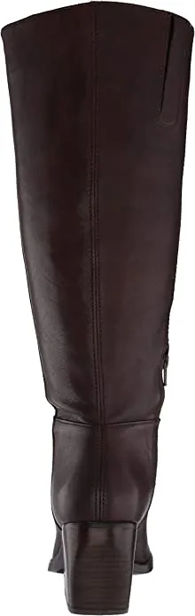 Naturalizer Women's FAE High Shaft Boots Knee, Chocolate Wide Calf, 6