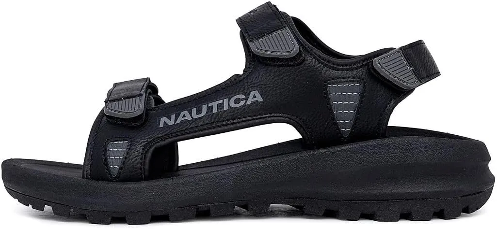 Nautica Men's Athletic Sport Sandals – Adjustable Strap, Comfortable Open-Toe Hiking & Walking Sandals with Cushioned Sole
