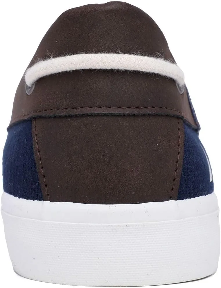 Nautica Men's Casual Boat Shoes, Moc-Toe Loafers with Cushioned Insole, Deck Fashion Sneaker