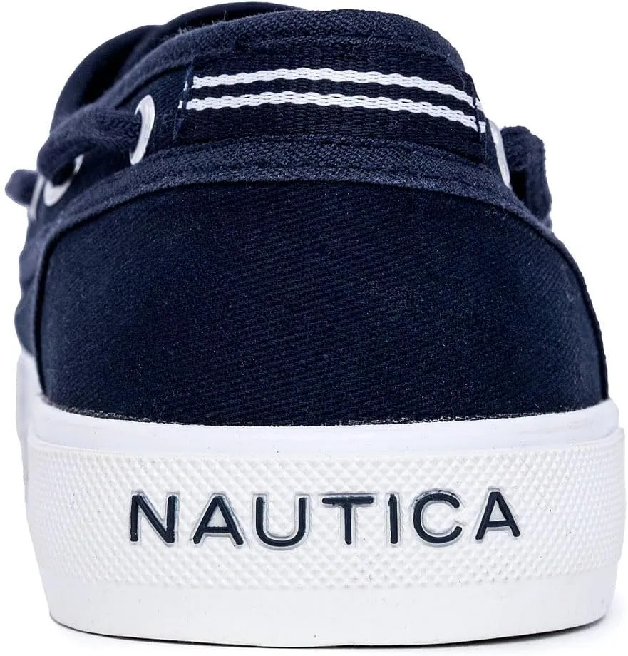 Nautica Men's Casual Boat Shoes, Moc-Toe Loafers with Cushioned Insole, Deck Fashion Sneaker