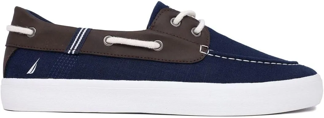 Nautica Men's Casual Boat Shoes, Moc-Toe Loafers with Cushioned Insole, Deck Fashion Sneaker