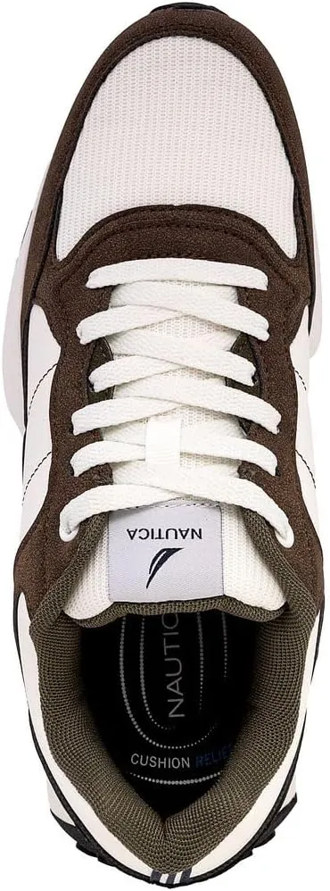Nautica Men's Casual Sneakers with Cushioned Sole – Stylish Walking Shoes for Everyday Comfort