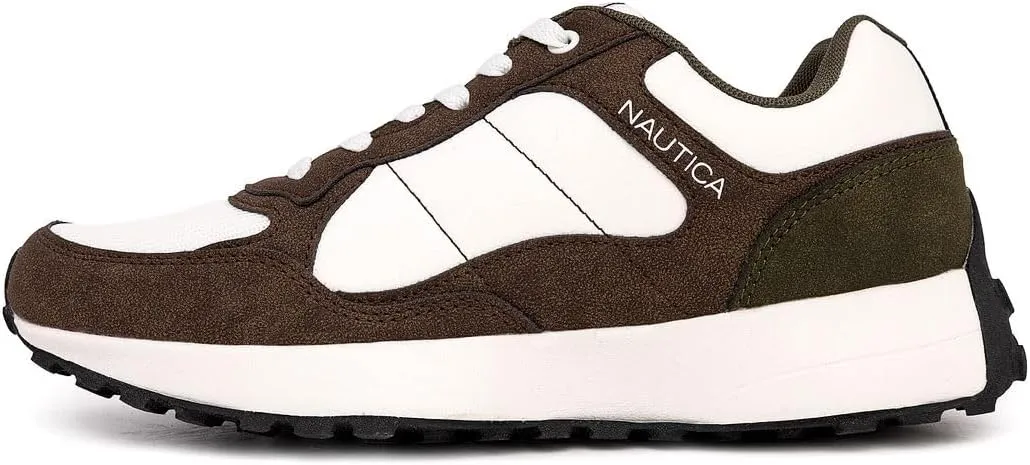 Nautica Men's Casual Sneakers with Cushioned Sole – Stylish Walking Shoes for Everyday Comfort