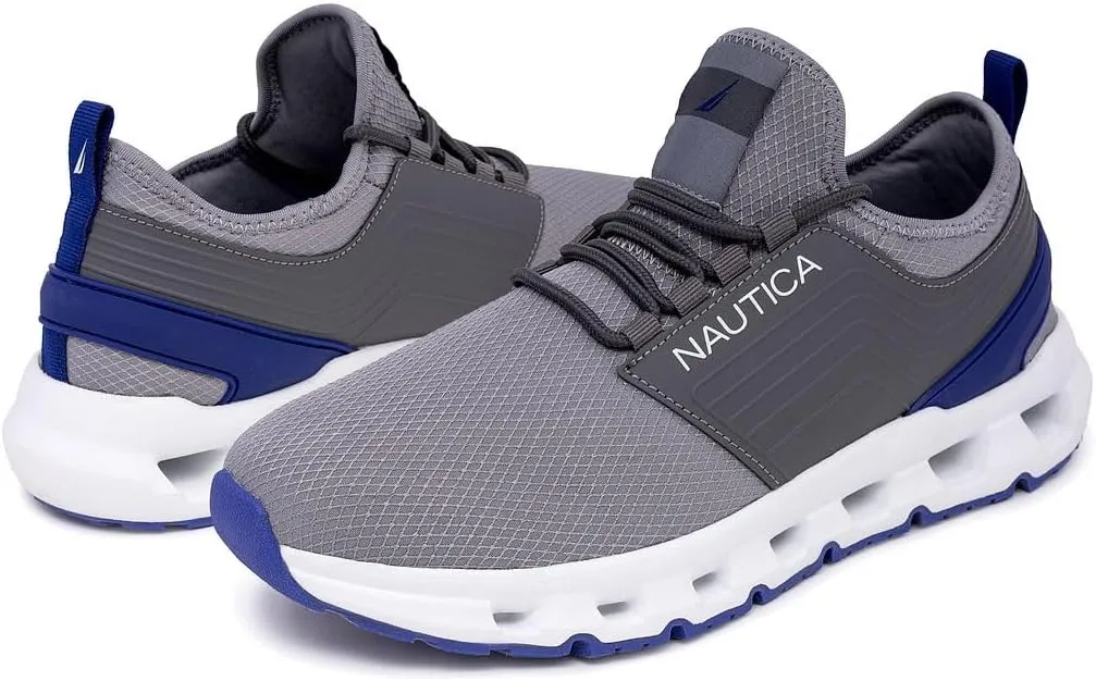Nautica Mens Running Sneakers Sport Fashion Lace-Up Athletic Soft Shoes for Gym Tennis Men – Cushioned, Breathable, Lightweight & Comfortable