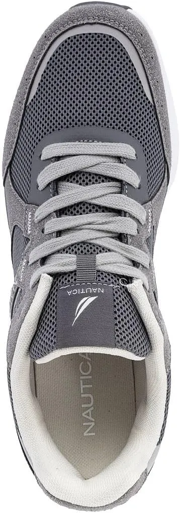 Nautica Mens Running Sneakers Sport Fashion Lace-Up Athletic Soft Shoes for Gym Tennis Men – Cushioned, Breathable, Lightweight & Comfortable