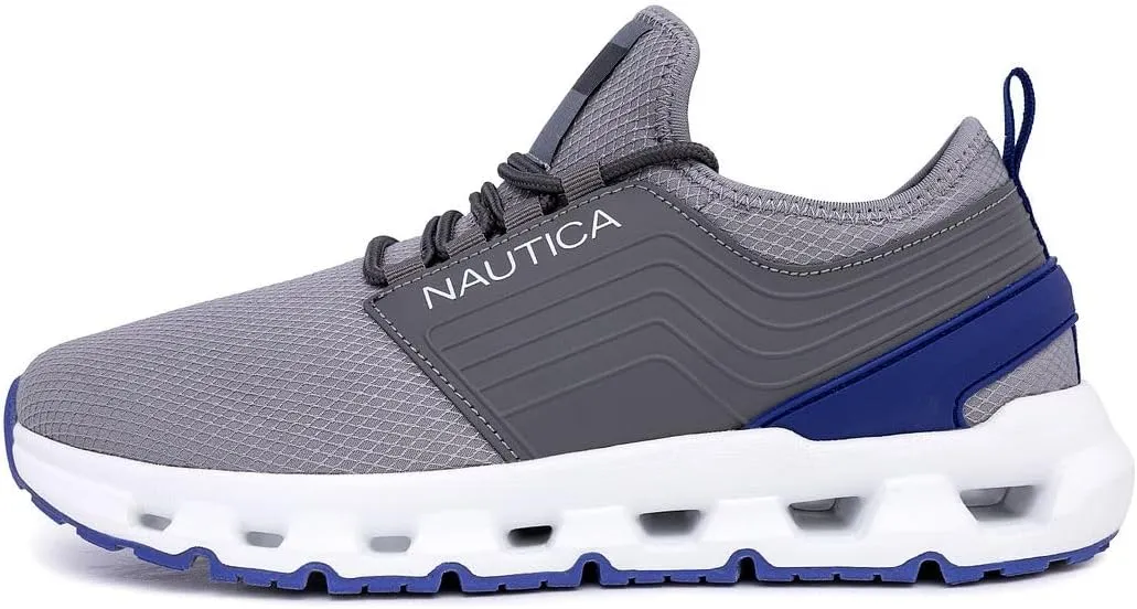 Nautica Mens Running Sneakers Sport Fashion Lace-Up Athletic Soft Shoes for Gym Tennis Men – Cushioned, Breathable, Lightweight & Comfortable