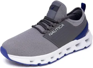 Nautica Mens Running Sneakers Sport Fashion Lace-Up Athletic Soft Shoes for Gym Tennis Men – Cushioned, Breathable, Lightweight & Comfortable
