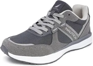 Nautica Mens Running Sneakers Sport Fashion Lace-Up Athletic Soft Shoes for Gym Tennis Men – Cushioned, Breathable, Lightweight & Comfortable
