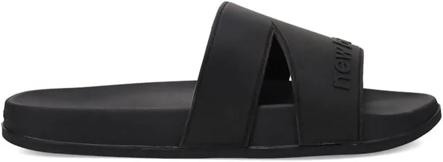 New Balance Men's Slide Sandal, Black, One Size