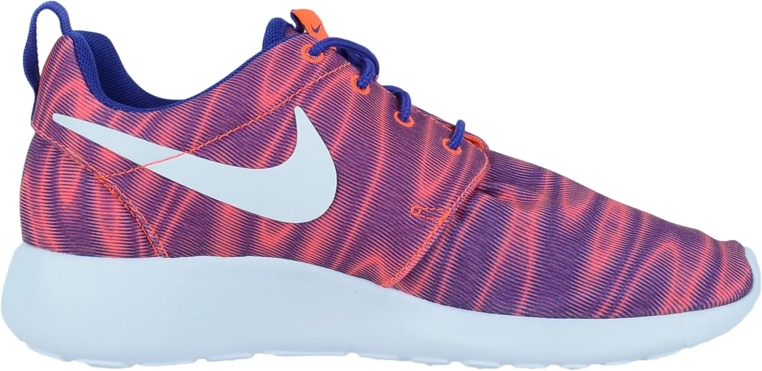 Nike Womens Rosherun Print Fabric Low Top Lace Up Running Sneaker