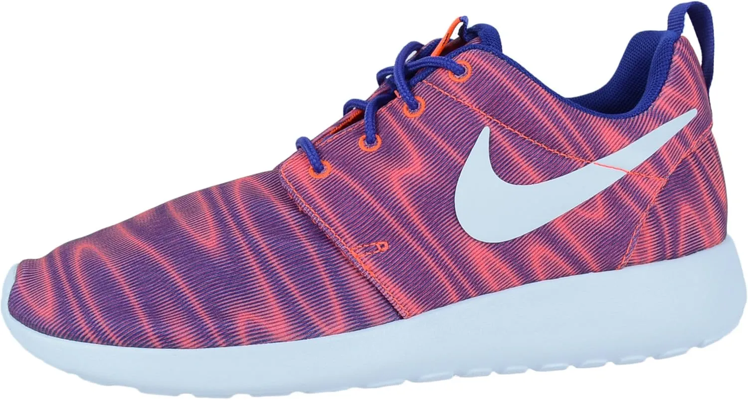 Nike Womens Rosherun Print Fabric Low Top Lace Up Running Sneaker