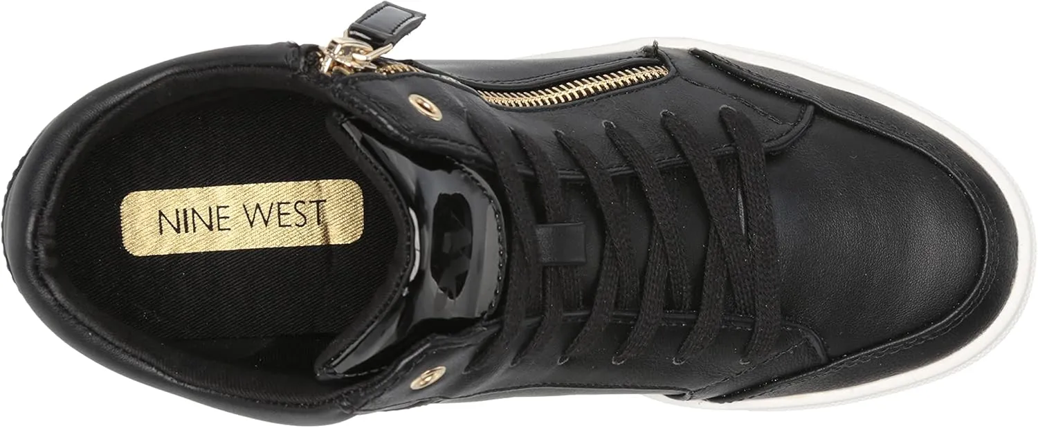 Nine West Women's Tons High Top Hidden Wedge Sneaker