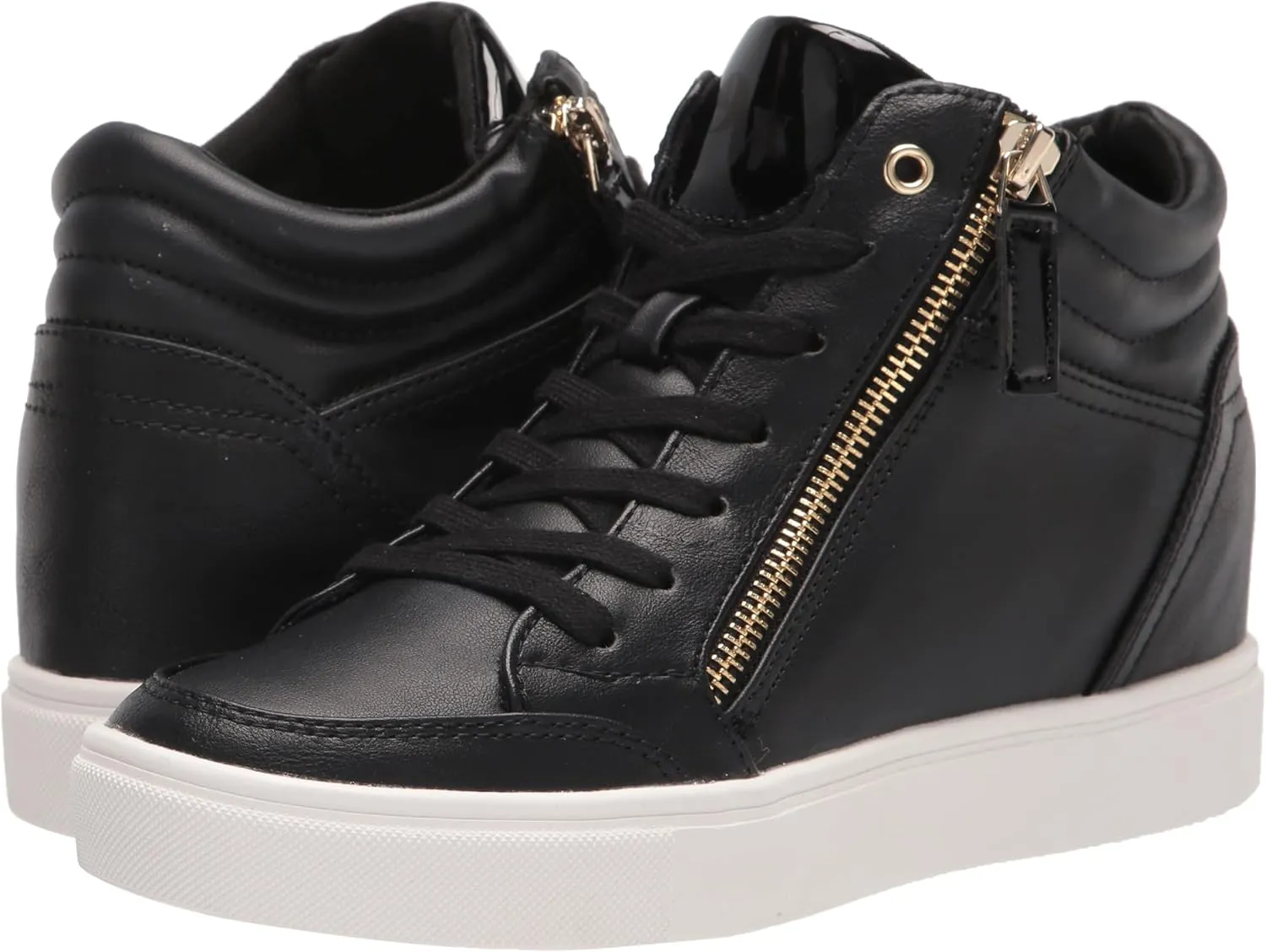 Nine West Women's Tons High Top Hidden Wedge Sneaker