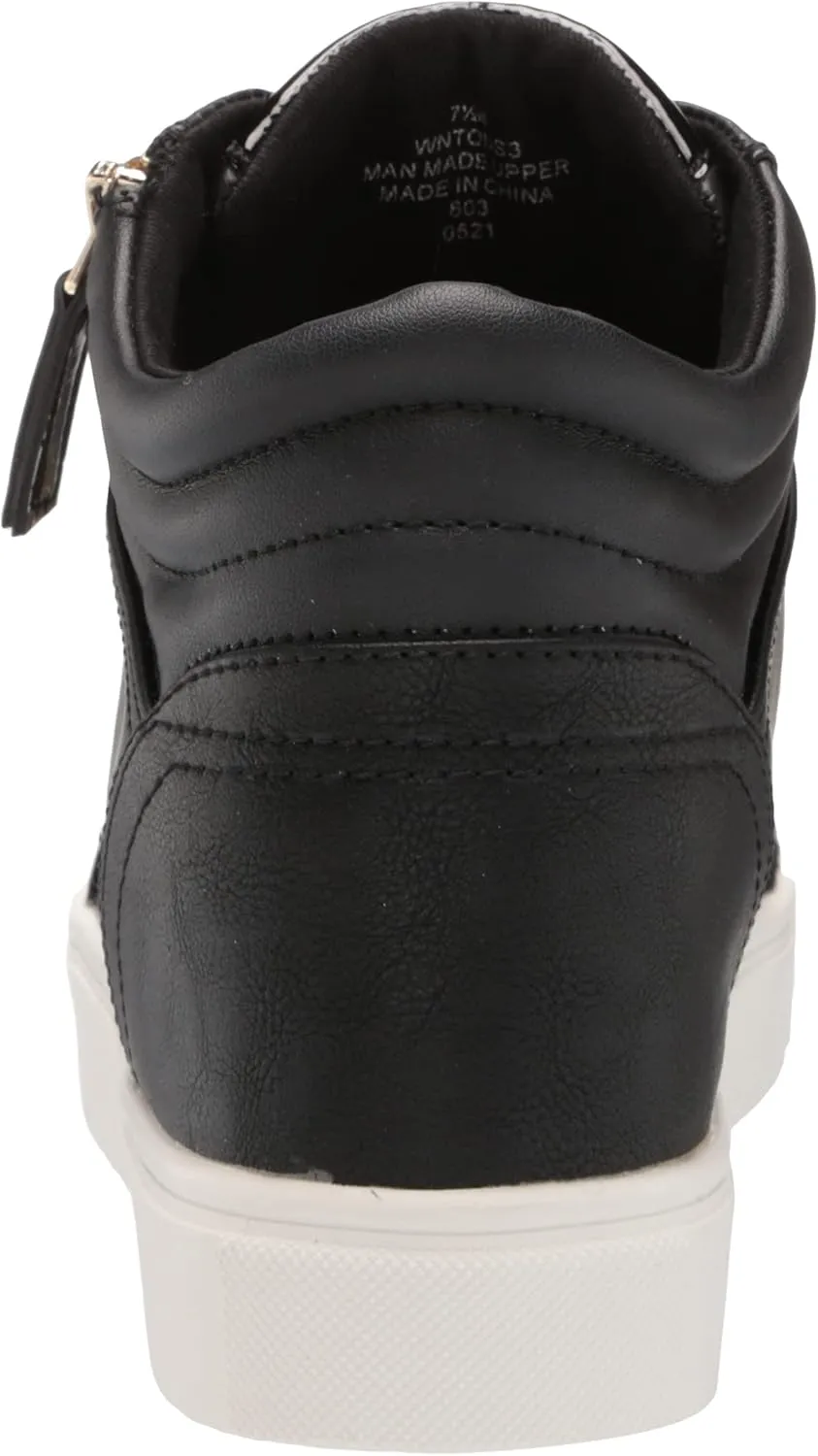 Nine West Women's Tons High Top Hidden Wedge Sneaker