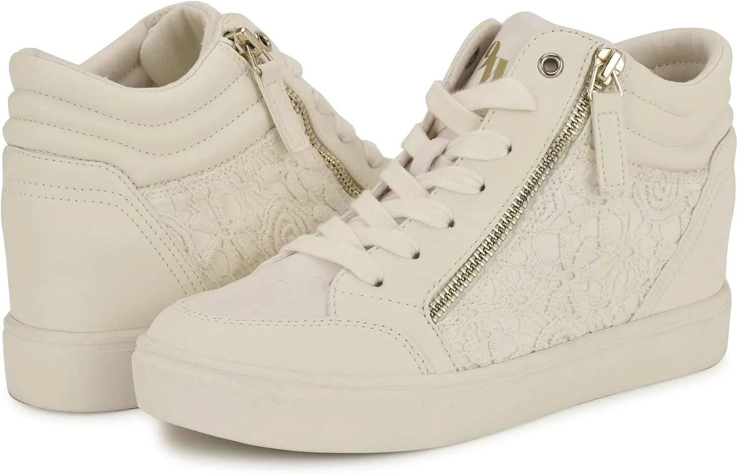 Nine West Women's Tons High Top Hidden Wedge Sneaker