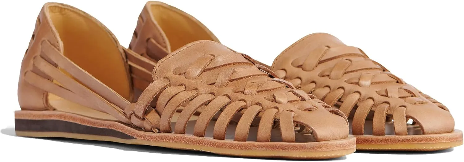Nisolo Women's Huarache Sandals, Slip-On Comfort, Designed for Casual Everyday Wear, Handwoven & Waterproof Leather, No-Slip Sole