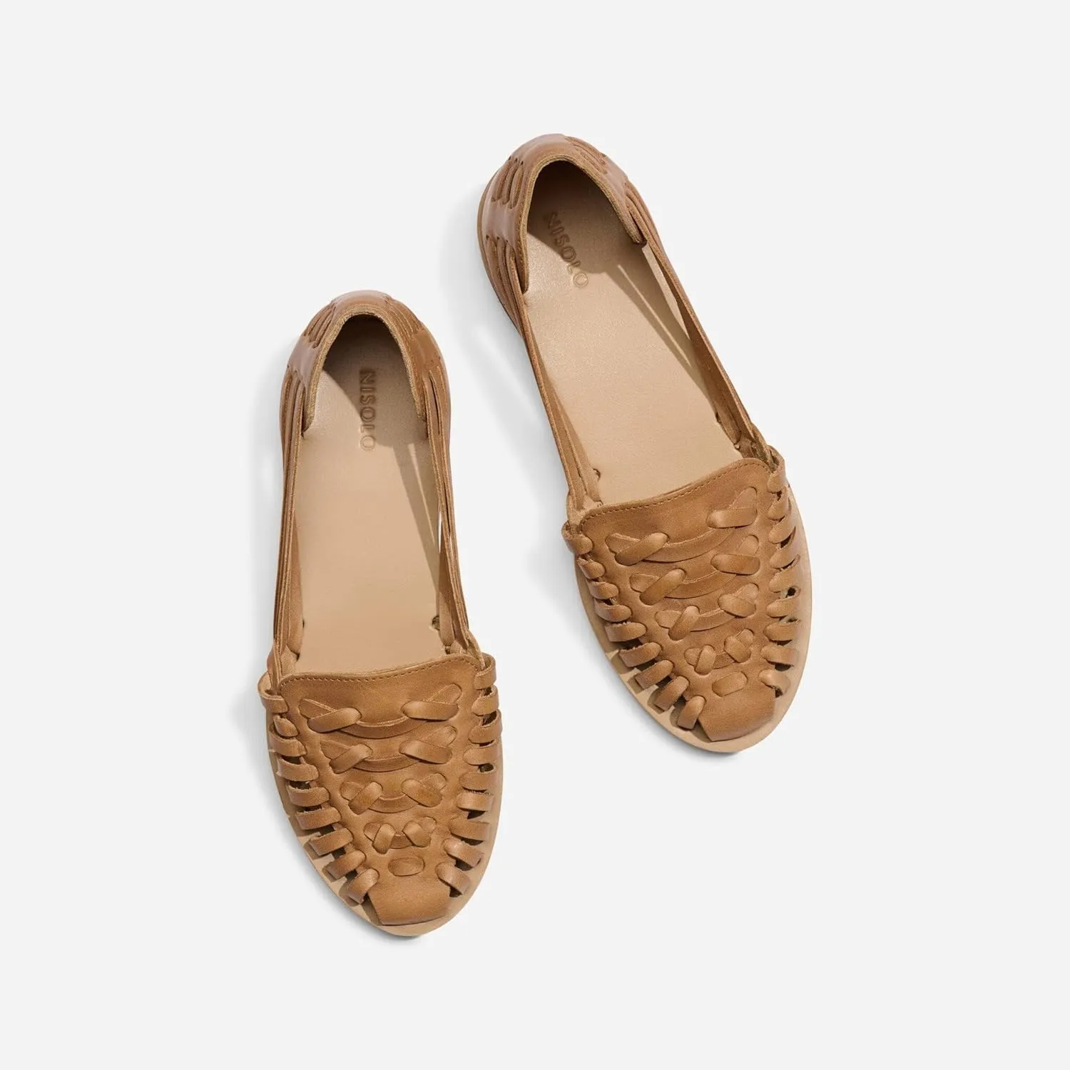 Nisolo Women's Huarache Sandals, Slip-On Comfort, Designed for Casual Everyday Wear, Handwoven & Waterproof Leather, No-Slip Sole