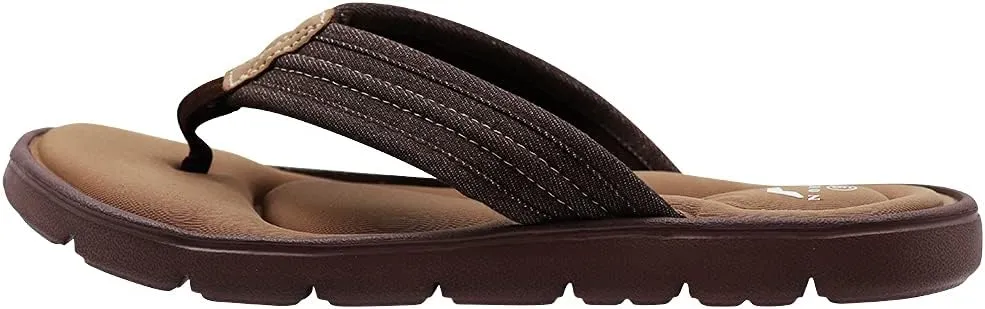 NORTY Mens Memory Foam Footbed Comfort Casual Sandal Slip On Shoe