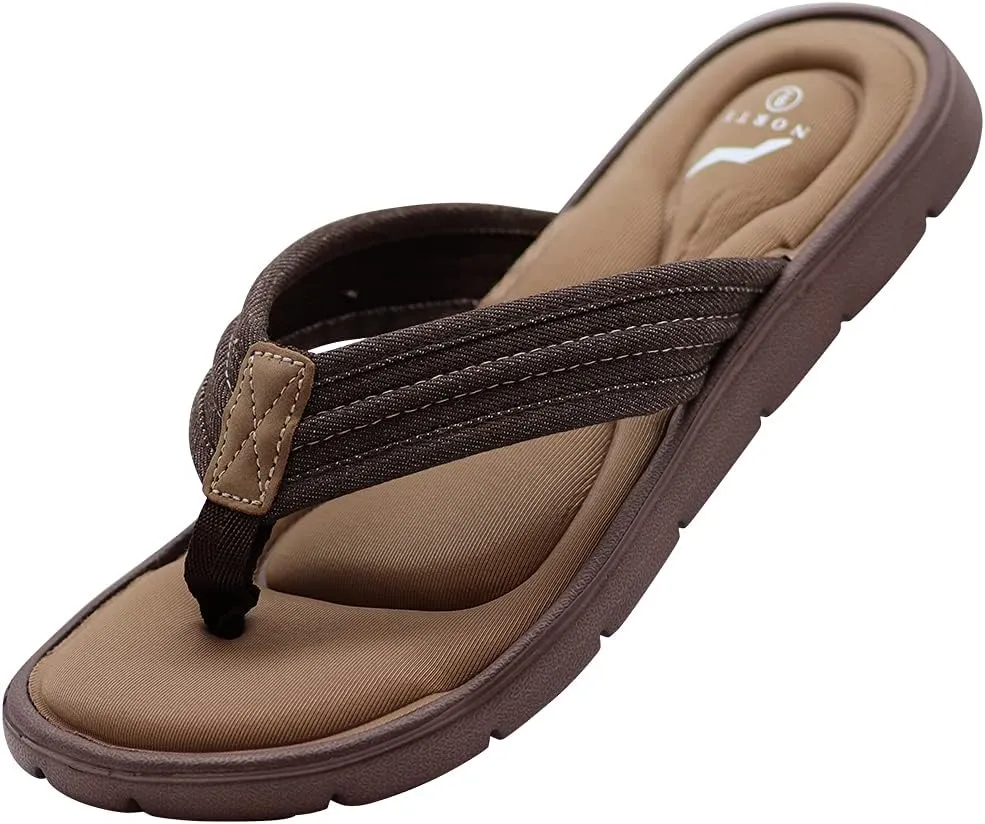 NORTY Mens Memory Foam Footbed Comfort Casual Sandal Slip On Shoe