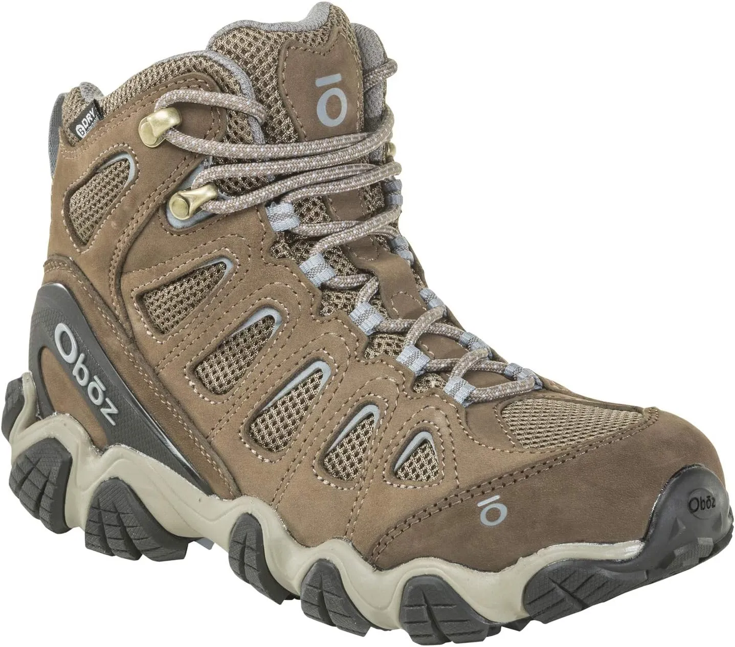 Oboz Sawtooth II Mid B-Dry Hiking Boot - Women's Brindle/Tradewinds Blue 9