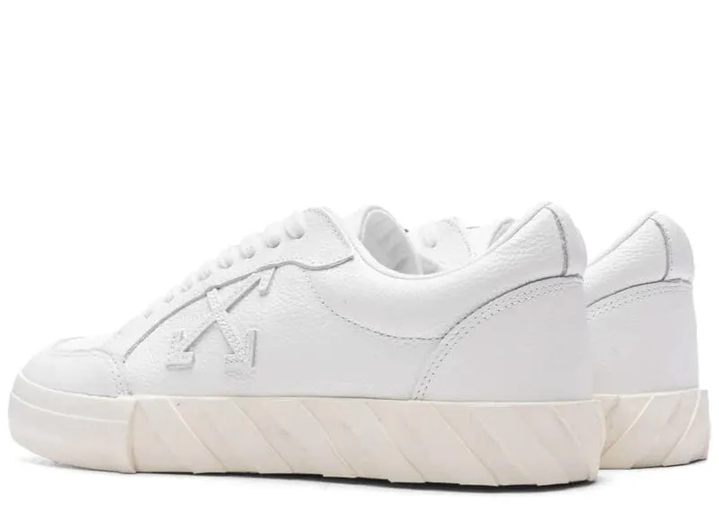 Off-white Vulcanized White Leather Low-Top Sneaker White