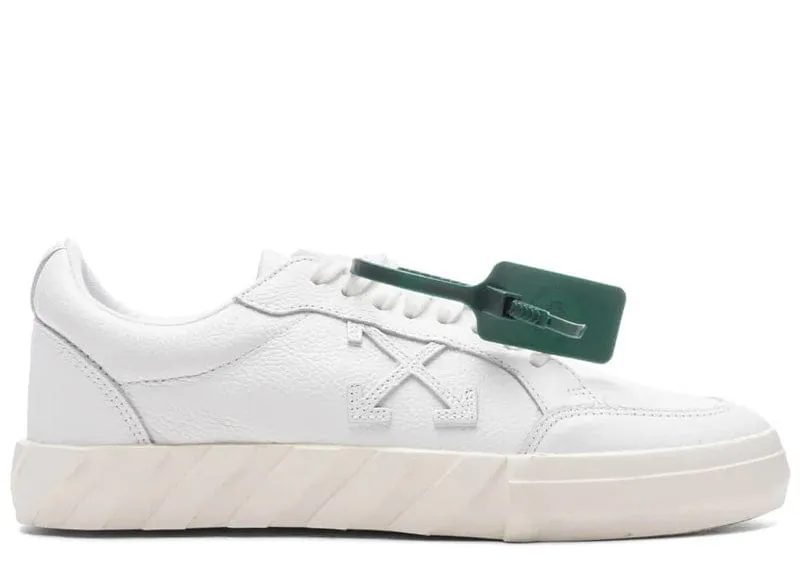 Off-white Vulcanized White Leather Low-Top Sneaker White