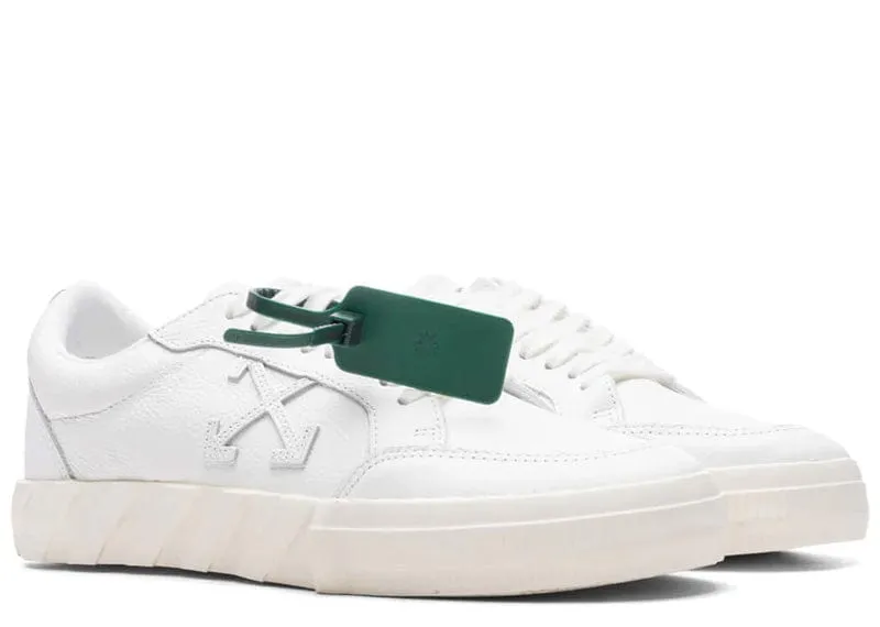 Off-white Vulcanized White Leather Low-Top Sneaker White