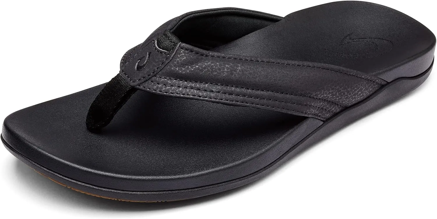 OLUKAI Maha Men's Beach Sandal, Water-Friendly Shoe, All-Day Wear & Ultra-Soft Comfort Fit