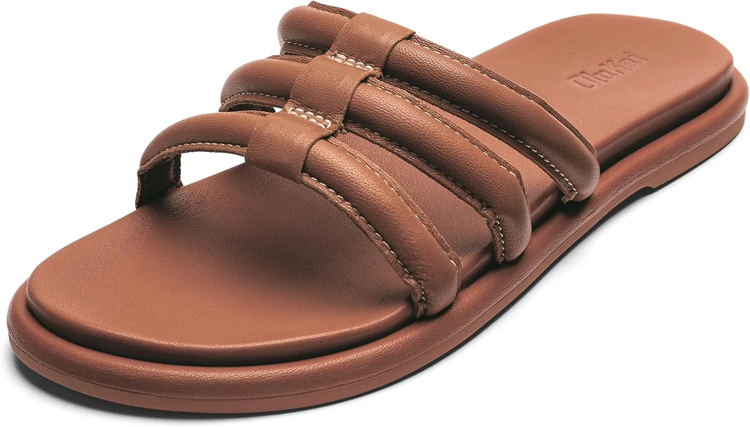OLUKAI Tiare Women's Slide Sandals, Premium Leather & Stylish Design, All-Day Comfort & Support