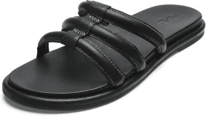 OLUKAI Tiare Women's Slide Sandals, Premium Leather & Stylish Design, All-Day Comfort & Support