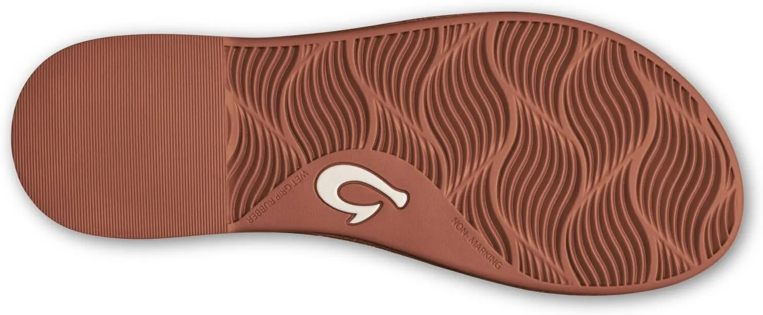 OLUKAI Tiare Women's Slide Sandals, Premium Leather & Stylish Design, All-Day Comfort & Support