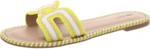 On 34th Womens Mansi Slip On Cut-Out Slide Sandals