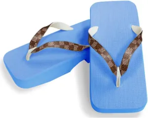 [One Step] [Hajime] Geta Geta Clogs, Soft and Water Resistant, Made of Sponge, 10.6 inches (27 cm), SB/Checkered Shark Komon x Tea, Checkered Shark Komon x Tea (Chimatsu Shark x Brown, 27), Strawberry