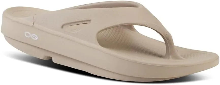 OOFOS OOriginal Sandal, Nomad - Men’s Size 7, Women’s Size 9 - Lightweight Recovery Footwear - Reduces Stress on Feet, Joints & Back - Machine Washable