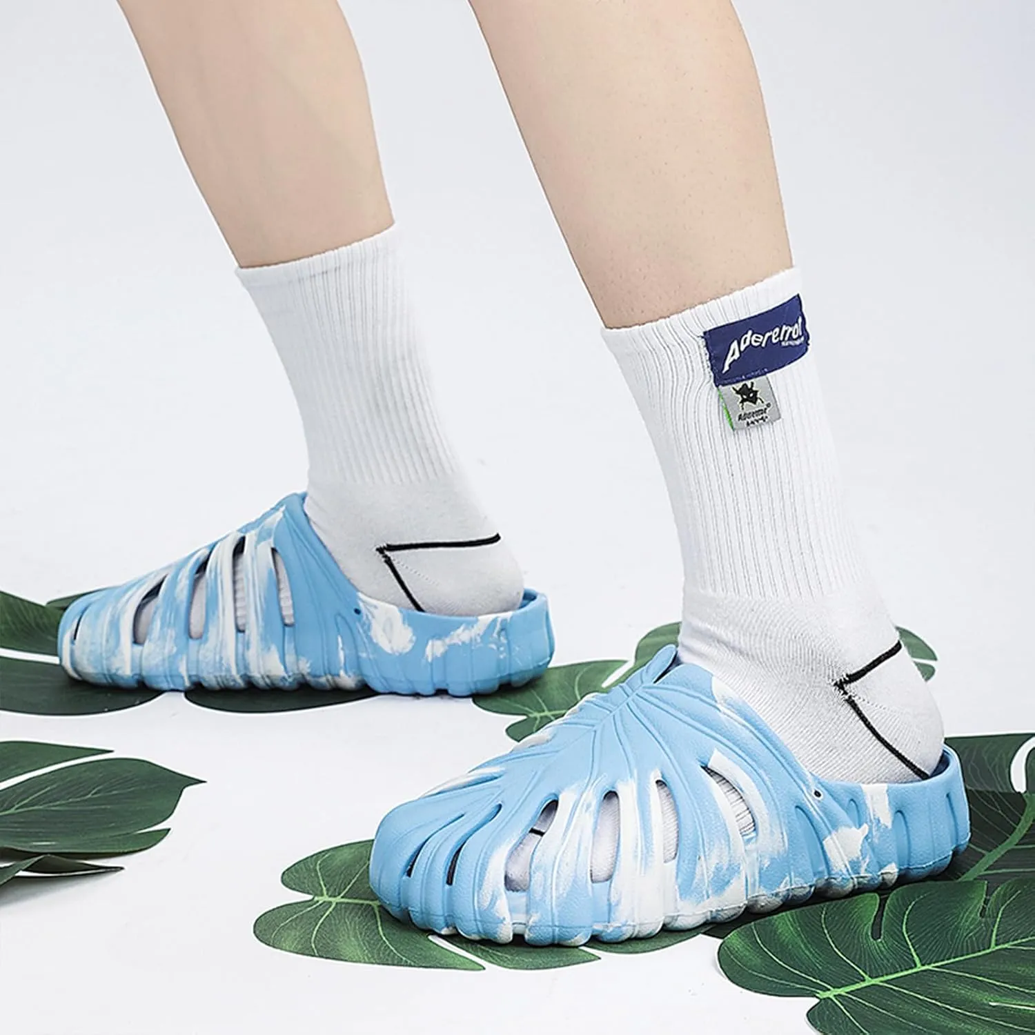 Optigard Monstera Slippers for Women and Men,Monstera EVA Thick Sole Pillow Slippers,Non Slip Quick Drying Breathable Beach Monstera Slides