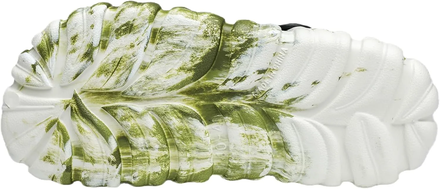 Optigard Monstera Slippers for Women and Men,Monstera EVA Thick Sole Pillow Slippers,Non Slip Quick Drying Breathable Beach Monstera Slides