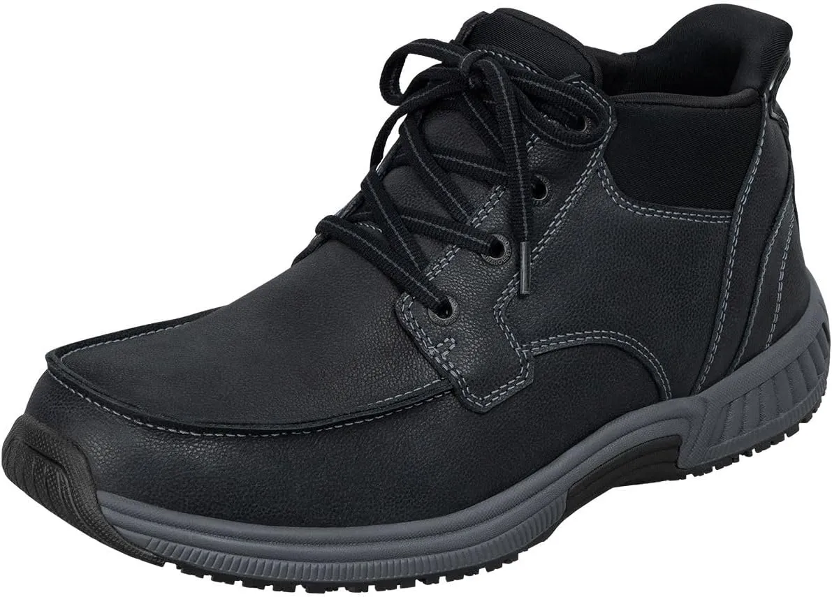 Orthofeet Men's Orthopedic Leather Verno Hands-Free Boot