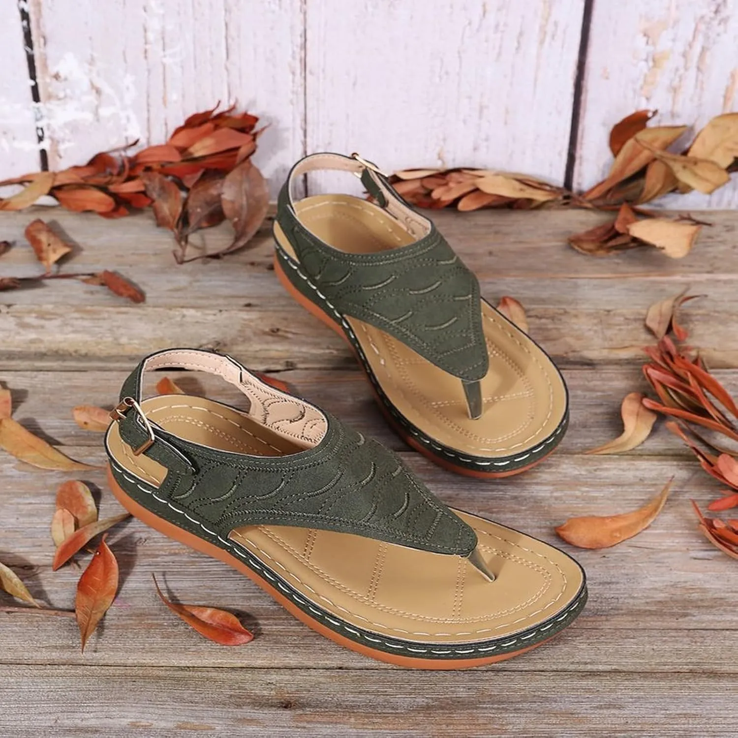 Orthopedic Sandals for Women Sandals Closed Toe Wedge Shoes Dressy Summer Beach Slides Walking Flip Flops for Women Ankle Strap Slip On Platform Sandals Comfortable Womens Orthopedic Sandal