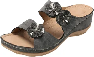 Orthopedic Sandals for Women Wide Width Flip Flops with Arch Support Casual Open Toe Platforms Casual Outdoor Shoes